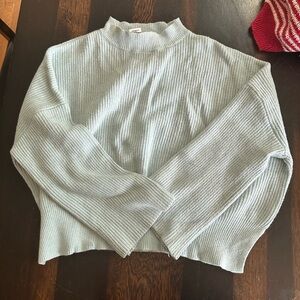 Light Gray Ribbed Sweater